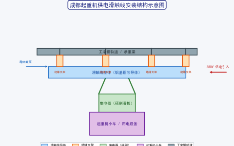 成都起重机供电滑触线安装与检修