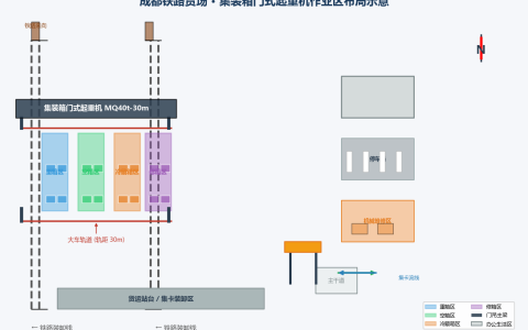 成都铁路货场集装箱门式起重机方案