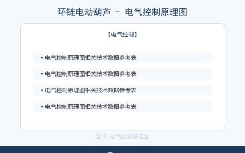 环链电动葫芦电气控制原理与故障排查技术