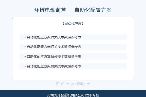环链电动葫芦自动化产线应用