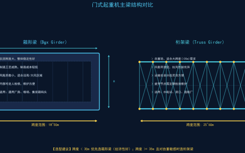 MG型门式起重机的主梁结构与跨度参数匹配方案