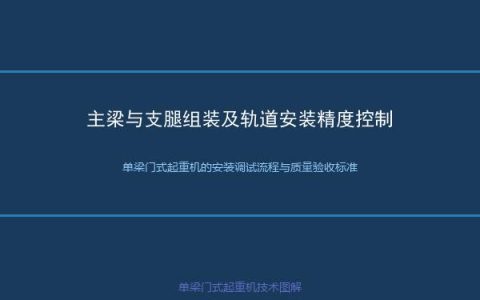 单梁门式起重机结构疲劳分析与寿命评估