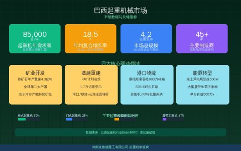 巴西起重机械市场需求持续增长——矿业基建与港口物流三引擎驱动