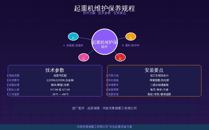 起重机械维护保养规程示意图