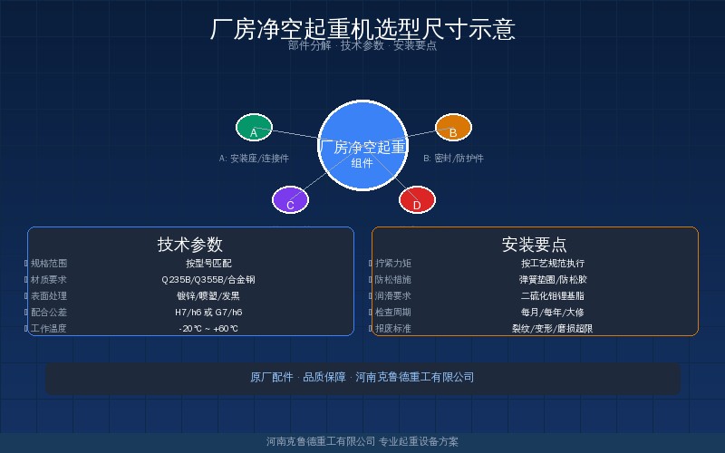 厂房净空与起重机匹配尺寸关系示意图