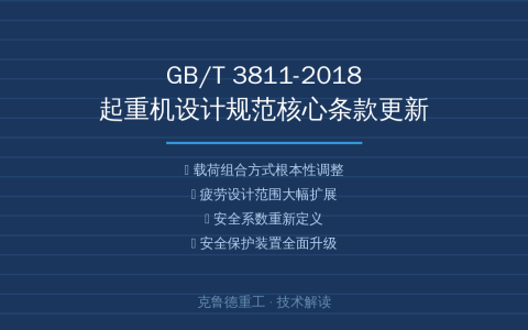 GB/T 3811-2018起重机设计规范核心条款有哪些更新