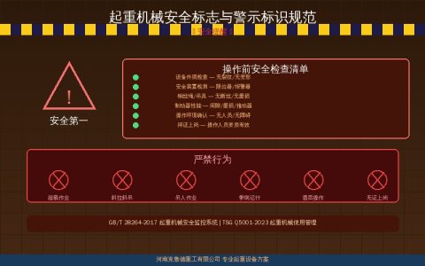 起重机械安全标志与警示标识规范——禁止警告指令提示标志