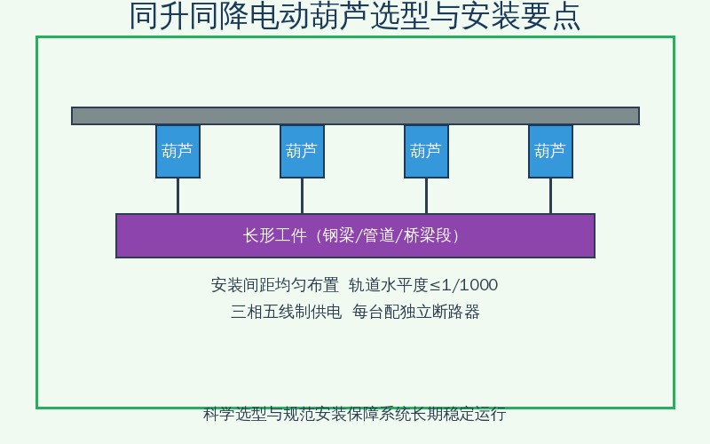 同升同降电动葫芦同步控制系统规格表