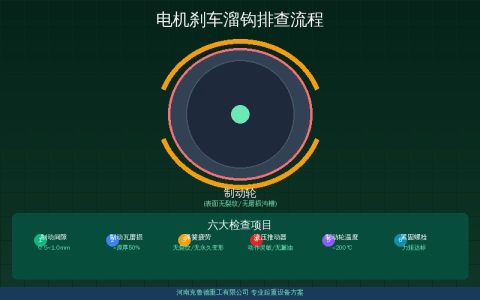 起重机电机刹车换新还溜钩别急着调间隙——先查整流模块输出电压