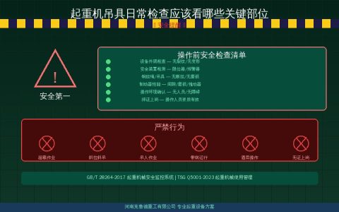 起重机吊具日常检查应该看哪些关键部位
