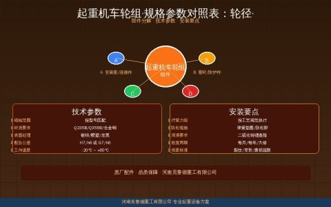 起重机车轮组规格与轮径轮宽轨道型号匹配速查表